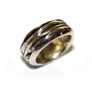 Smashed Mens Engagement Ring