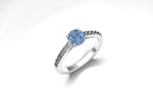 Aquamarine Engagement Ring