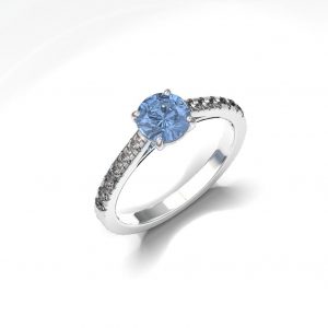 Aquamarine Engagement Ring