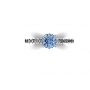 Aquamarine Engagement Ring