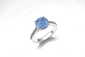 Aquamarine Engagement Ring
