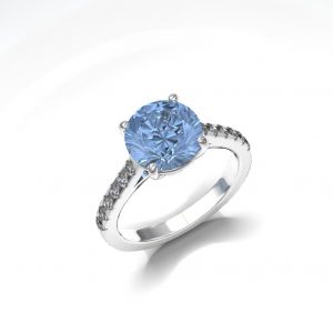 Aquamarine Engagement Ring