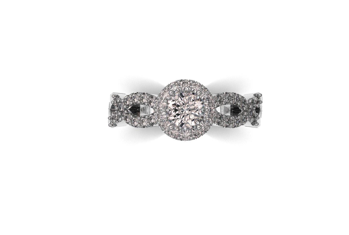 39#94_B Diamond Engagement Ring