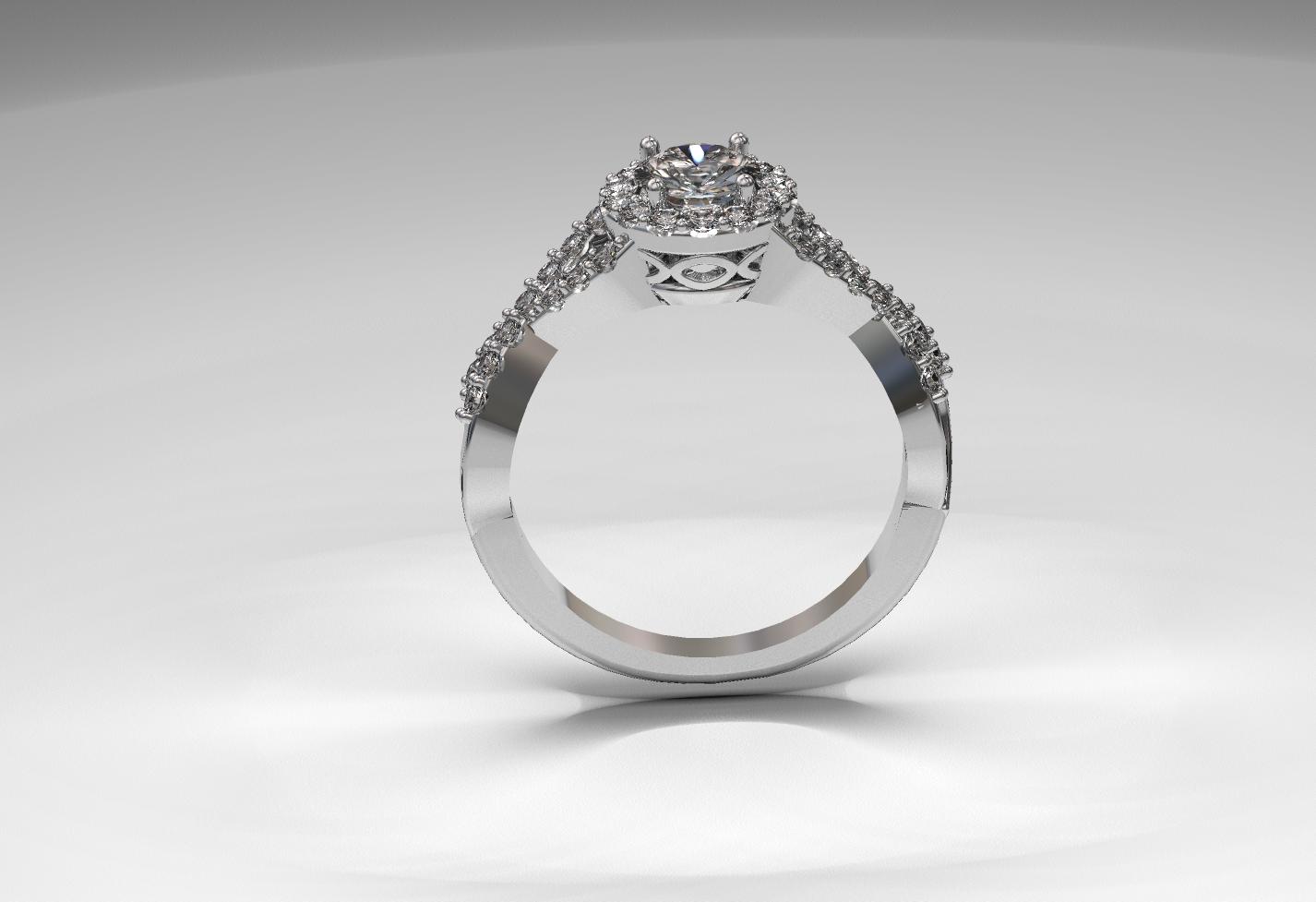 39#94_C Diamond Engagement Ring