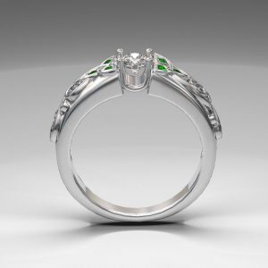 Celtic Diamond Engagement Ring