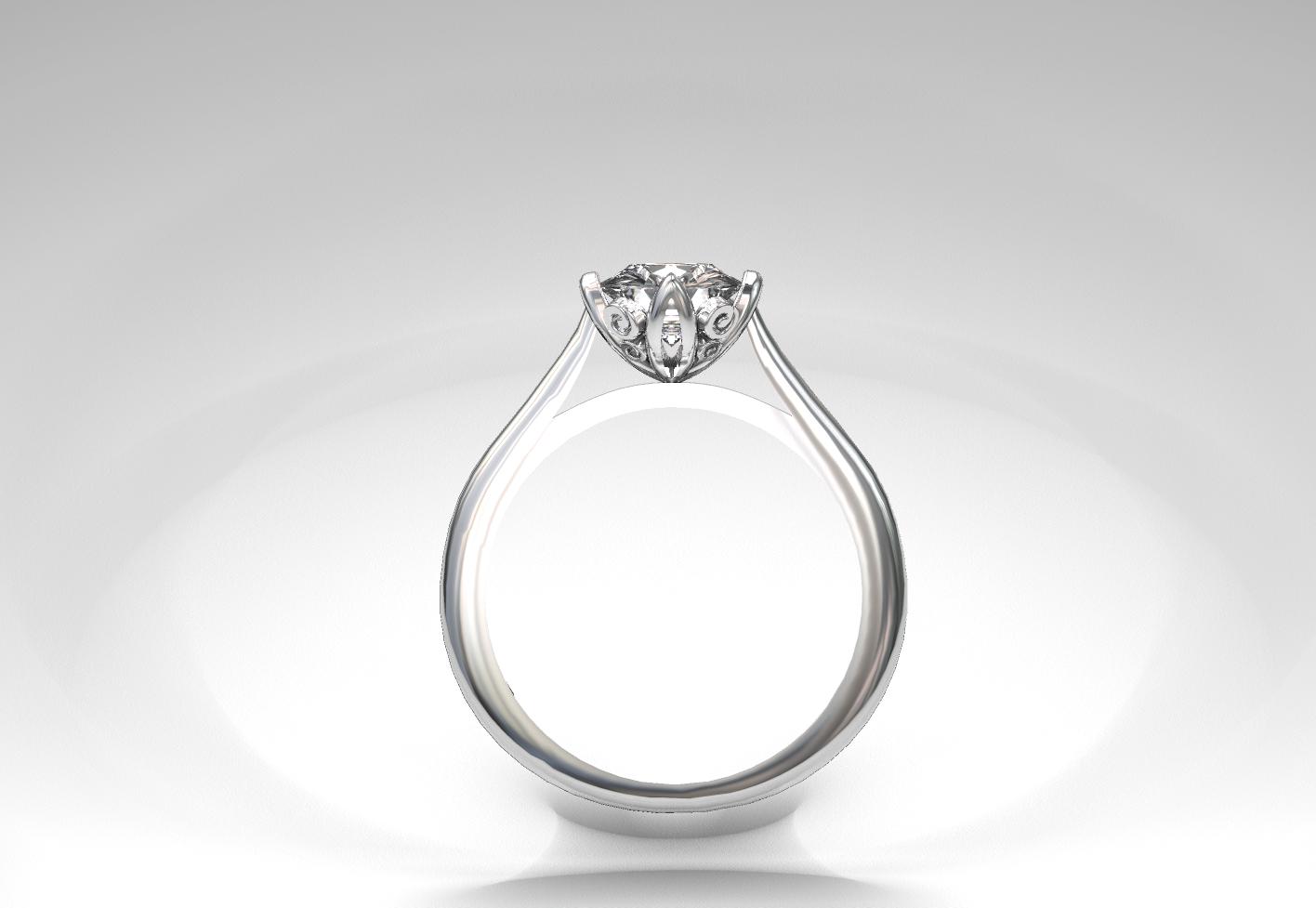 48#99_C Diamond Engagement Ring