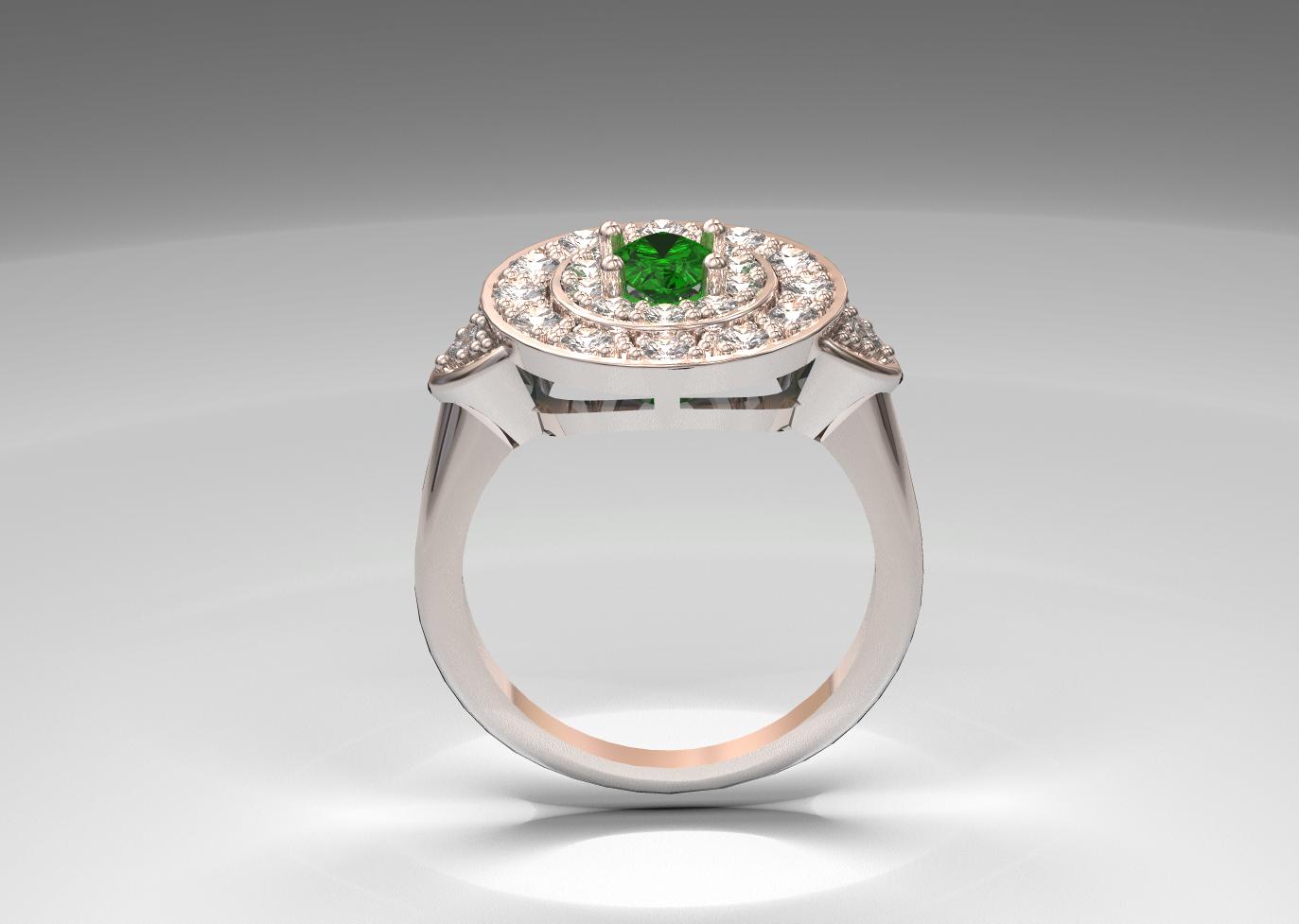 49#51_C Emerald Engagement Ring
