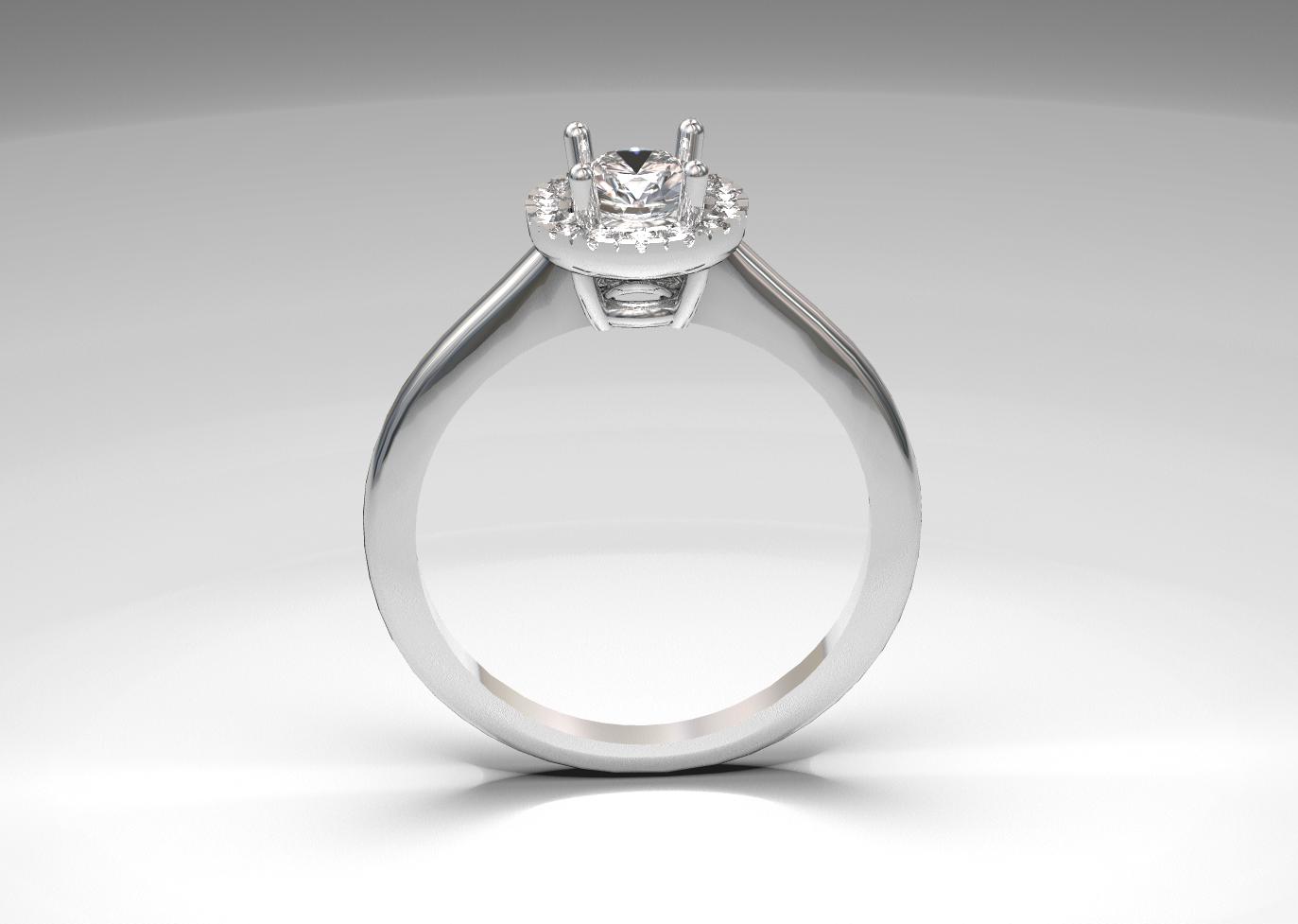49#77_C Diamond Engagement Ring
