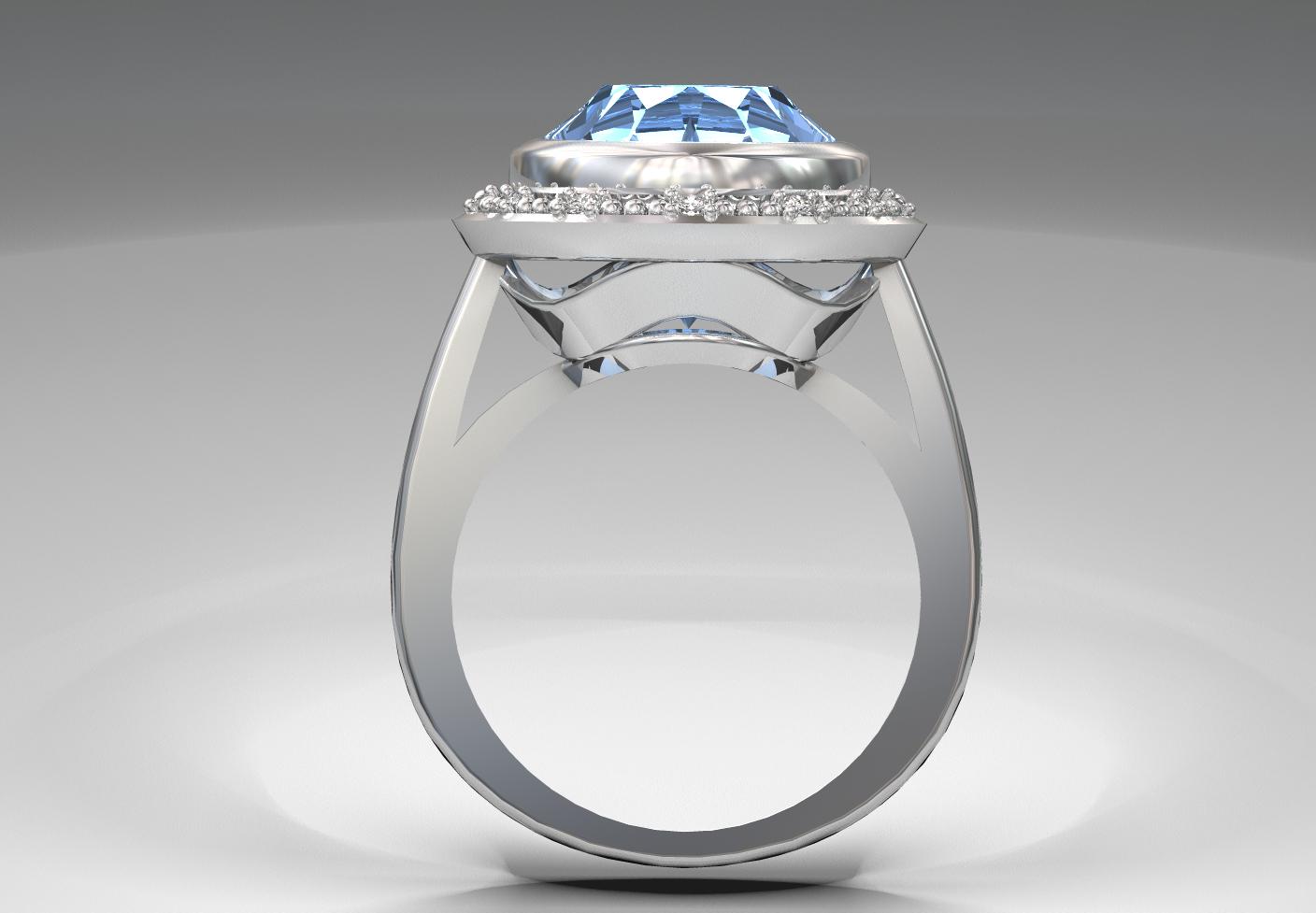 50#48_C Aquamarine Engagement Ring