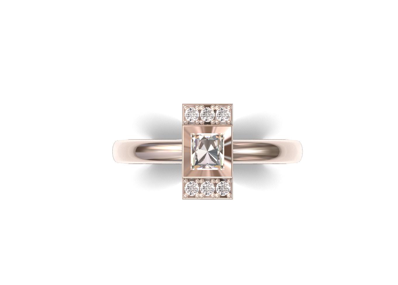 58#05_B Diamond Engagement Ring