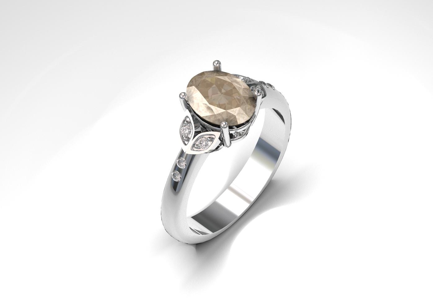 65#55B_A Edwardian Engagement Ring