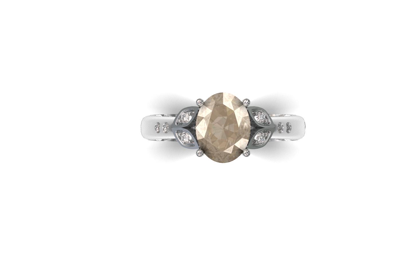 65#55B_B Edwardian Engagement Ring