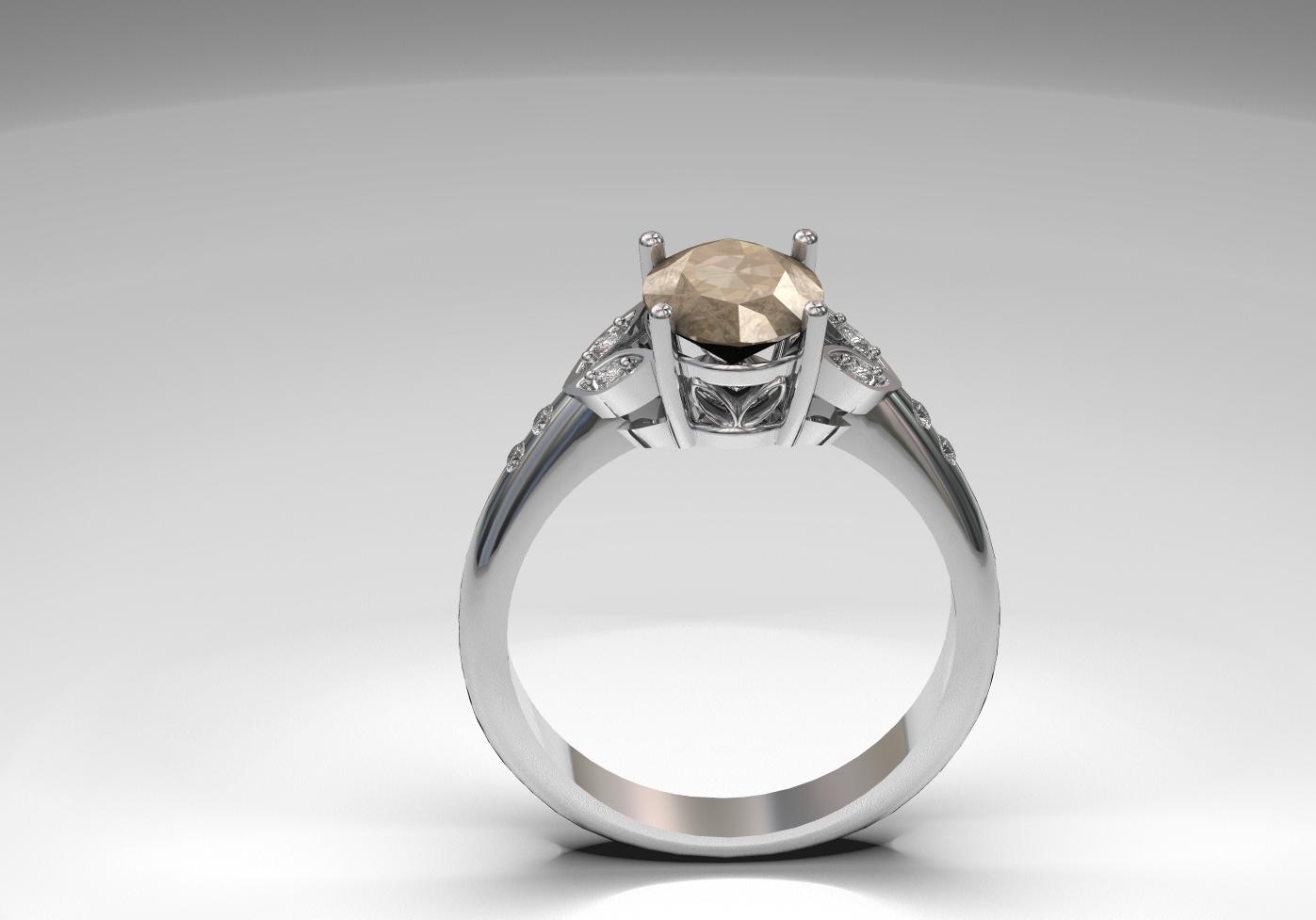 65#55B_C Edwardian Engagement Ring